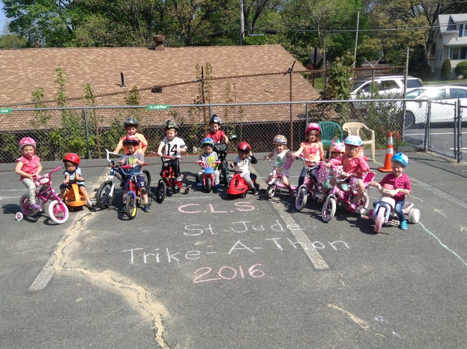 The children at The Creation and Learning Station Preschool located at the Saugus Youth and Recreation Building participated in a St. Jude Trike-A-Thon. With the help of family and friends they raised $3,710 for the kids a St. Jude's Children's Hospital for cancer. The children did a great job and learned more about helping others, according to organizers. Courtesy photo