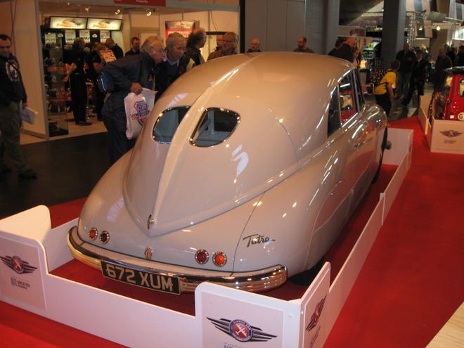 Here’s a completely restore T-600 Tatraplan, available from 1947 to 1952. It was a family size car high on aerodynamics. (Andrew Bone photo)