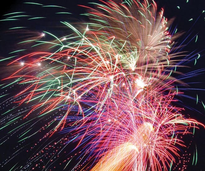 Fourth of July fireworks are scheduled for 9 p.m. Monday at Walter B. Jones Park in Havelock.