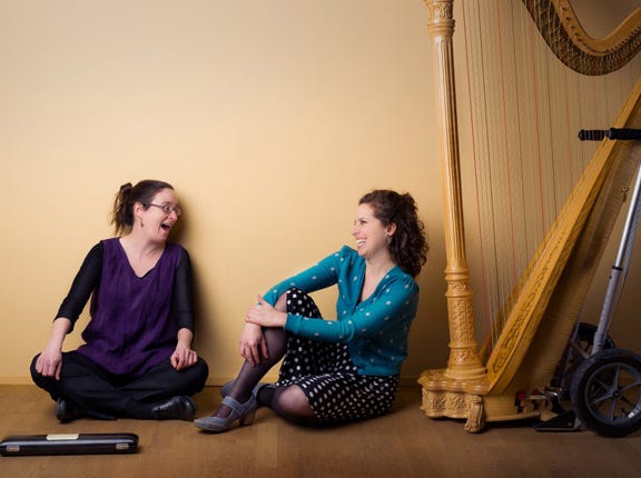 Cochlea Duo will bring harp and flute music to New Bern.