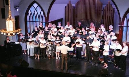 The Pilgrim Festival Singers will present "Broadway East" at 7:30 p.m. Saturday, July 2, at Central Congregational Church