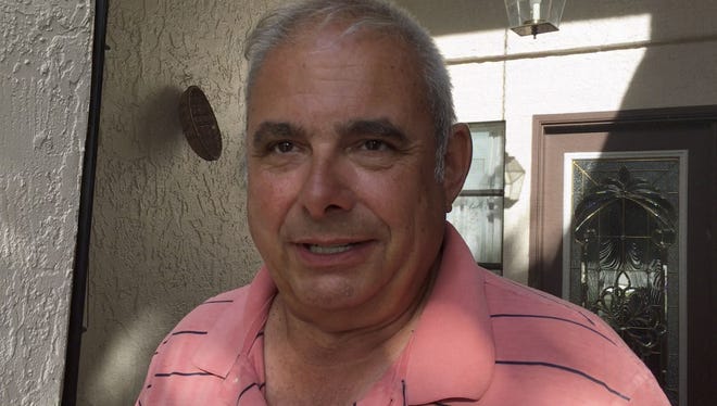 In this image from video, Frank Baressi speaks during an interview with The Associated Press at his home in Palm Harbor, Fla. Thursday, June 30, 2016. Baressi, 62, was the driver of the truck that was hit by a Tesla that Joshua D. Brown, of Canton, Ohio, was operating in self-driving mode, and who was killed in the May 7 accident in Williston, Fla. Baressi said the driver was "playing Harry Potter on the TV screen” at the time of the crash and driving so quickly that “he went so fast through my trailer I didn’t see him.” (AP Photo/Tamara Lush)