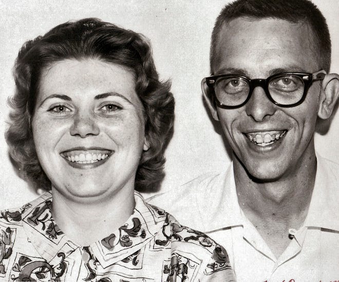 Mary and Carl Sullivan were married July 15, 1961, in Anadarko.