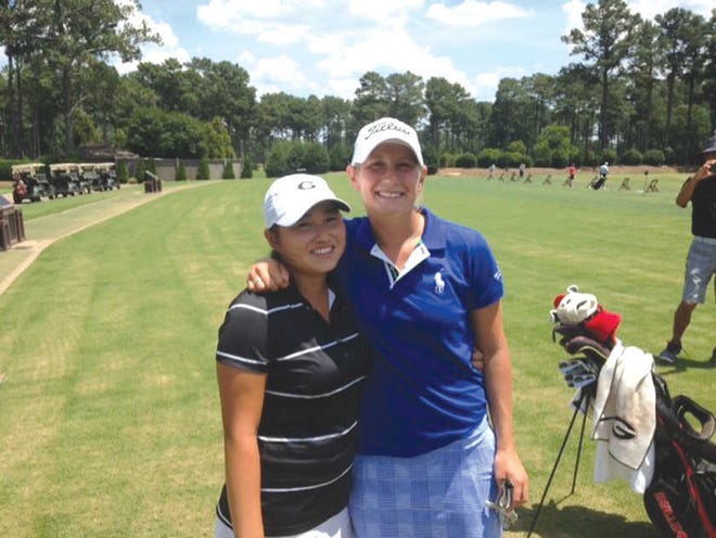 Georgia golfers Rinko Mitsunaga (left) and Bailey Tardy return to play at the U.S. Women's Open, which starts Thursday. Contributed photo