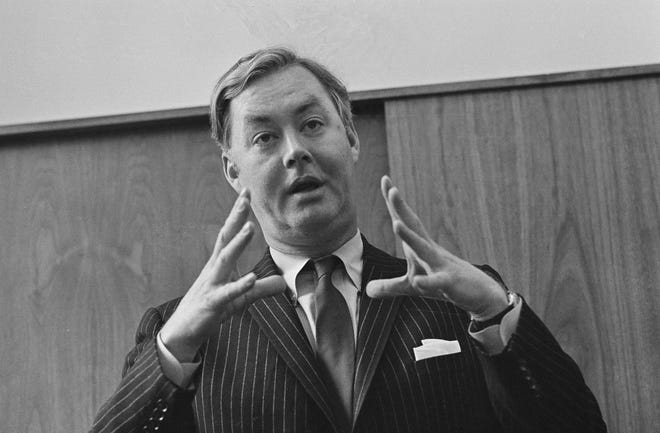 Daniel P. Moynihan, shown Aug. 25, 1969, as President Nixon's advisor on urban affairs, authored the Moynihan Report, which was leaked in July 1965. File/AP