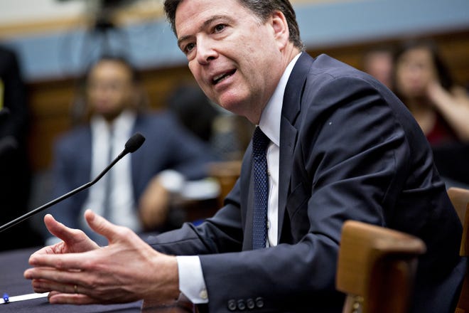 FBI Director James Comey, seen here in March, is testifying before the House Oversight Committee Thursday. Those who know him say say he is stern, unflinching and stands on principle - politics and position be damned. BLOOMBERG NEWS/ANDREW HARRER