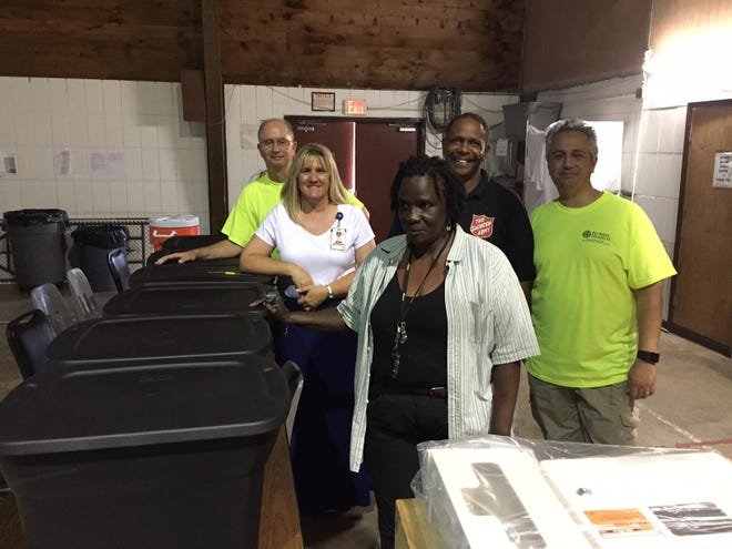 During June, Florida Hospital Memorial Medical Center employees volunteered to support the Salvation Army's residential treatment facility and transitional housing in Daytona Beach. Staff donated 10 large Rubbermaid containers filled with supplies to the Salvation Army, including deodorant, tissues and razors.