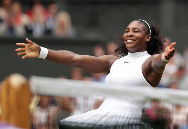 Serena Williams won her seventh Wimbledon and record-tying 22nd Grand Slam singles title on Saturday, beating Angelique Kerber 7-5, 6-3. The 34-year-old American and top seed matched Steffi Graf’s Open era for major championships. Margaret Court holds the all-time record with 24 Grand Slam titles.