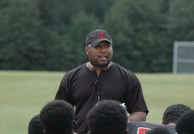 File photo Ridgeland-Hardeeville football coach Jahmaal Nelson has seen an average of 15 players at summer workout sessions.