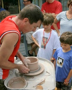 Pottery Demonstration: Wayne Fuerst will do a pottery demo on the kick wheel. He will be using stoneware clay and will talk about the clay surface and deciding how the finish on the piece will affect the glazing process. 723 Main Rd., Westport.