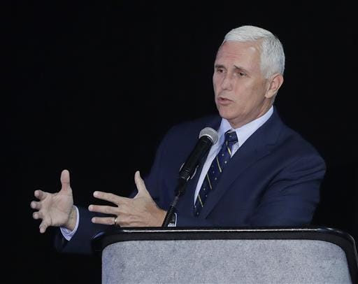 FILE - In this July 14, 2016 file photo, Indiana Gov. Mike Pence speaks in Indianapolis. Republican presidential candidate Donald Trump says on Twitter that he has picked Pence as his running mate. -(AP Photo/Darron Cummings, File)