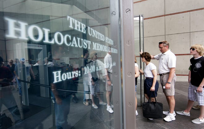 The U.S. Holocaust Memorial Museum in Washington is requesting that smartphone users refrain from "catching" Pokemon when they are inside the museum. [AP Photo]