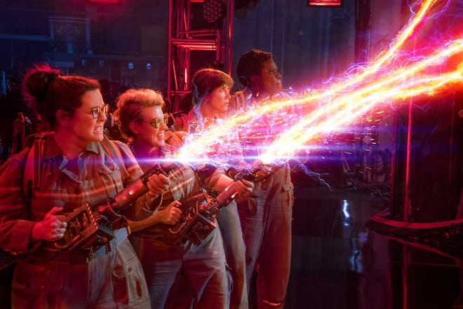 Sony Pictures/Associated Press The female "Ghostbusters" gang lives in the present day in a world inwhich the original cast doesn't exist. It's not a sequel to earlier films.