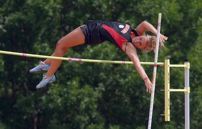 Green High graduate Kelsie Ahbe made the Canadian Olympic team in the pole vault.