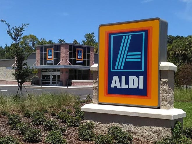 This Aldi grocery store at 2335 State Road 44 in New Smyrna Beach, just east of Home Depot, is set to open Aug. 4. A hiring event will be held at the store Friday, from 8 a.m. to noon, to fill 10 available positions. NEWS-JOURNAL/CLAYTON PARK