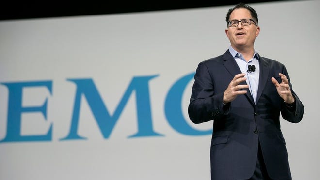 Michael Dell gives the keynote address at the Dell World conference in the Austin Convention Center on Wednesday, October 21, 2015.
      
      
       LAURA SKELDING/AMERICAN-STATESMAN