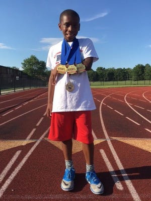 Willingboro's 10-year-old Malachi James, representing the Willingboro Track Club, won three gold medals at the 2016 USATF Hershey Youth Outdoor Championships at Millersville University in early July. Malachi won gold in the 100-meter dash (13.37), 200 (26.70) and was a member of the winning 400-relay team (54.57). On July 15 at the AAU Club Championships in Orlando, he won the long jump (15-7).