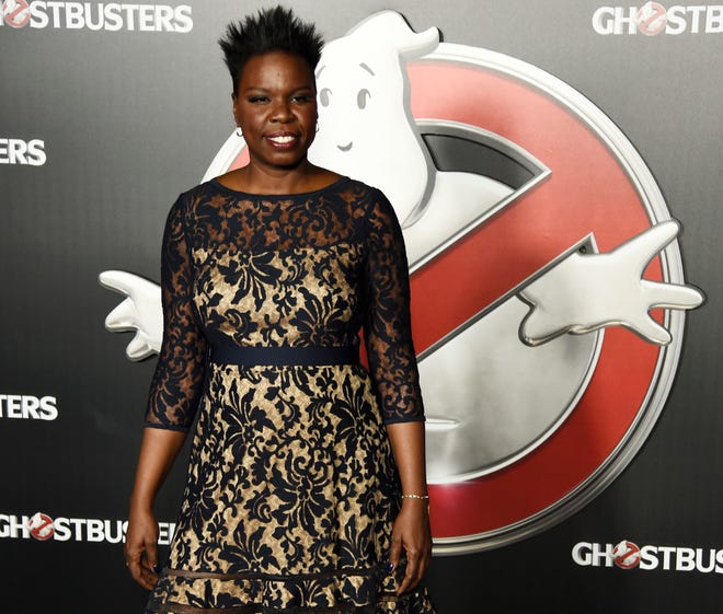 In this Tuesday, April 12, 2016, file photo, Leslie Jones, a cast member in the film "Ghostbusters," poses backstage during the Sony Pictures Entertainment presentation at CinemaCon 2016, at Caesars Palace in Las Vegas. Jones has abandoned Twitter because of the social media companyâ€™s inability to protect its users from online harassment.