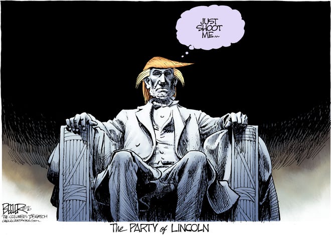 Beeler cartoon: Lincoln party