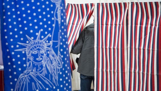 File photo of a voting booth