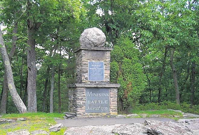 This memorial stands at the site of the Battle of Minisink. FILE PHOTO