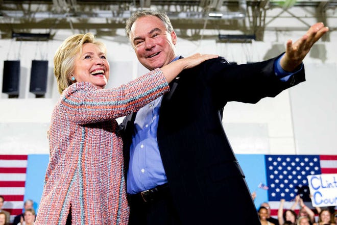 Hillary Clinton has chosen Sen. Tim Kaine, D-Va., to be her running mate.