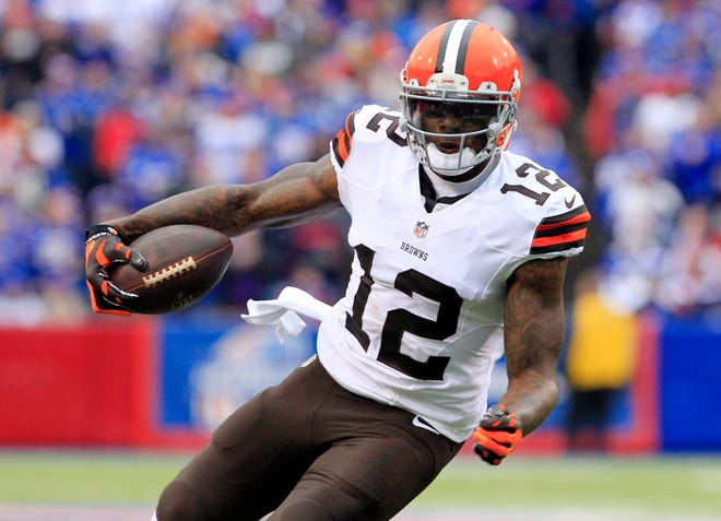 Cleveland Browns WR Josh Gordon was reinstated by the NFL on Monday. AP Photo