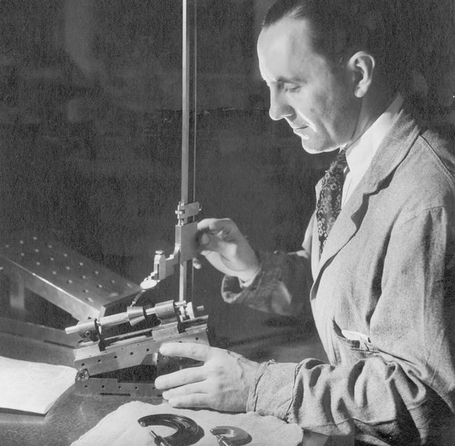 Newell Franks in 1944, about the time he was establishing Burr Oak Tool, Inc.