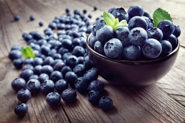 Blueberries are bursting with vitamins and minerals.