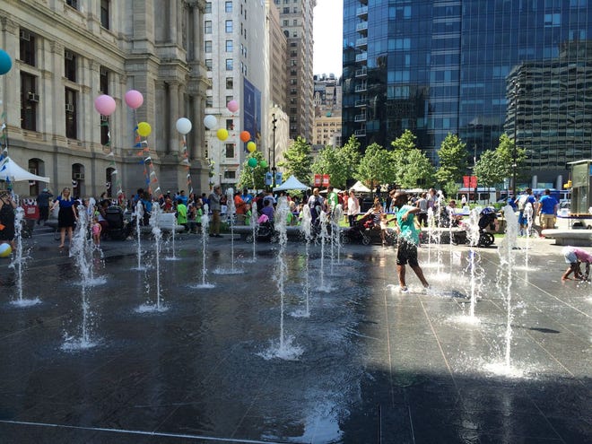 Philadelphia’s City Hall showed its playful side Wednesday, as the courtyard was transformed into a “Day of Play Extravaganza.”