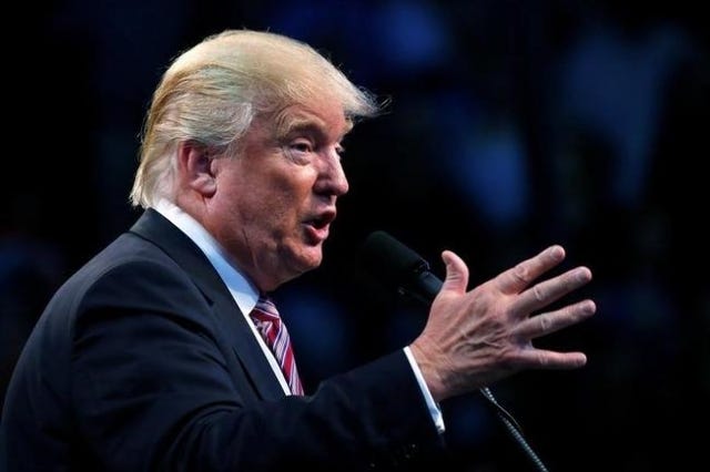 Republican presidential nominee Donald Trump speaks at a campaign rally in Toledo, Ohio, U.S., July 27, 2016. REUTERS/Carlo Allegri