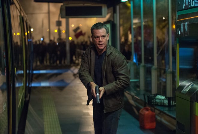 In this image released by Universal Pictures, Matt Damon appears in a scene from "Jason Bourne." (Jasin Boland/Universal Pictures via AP)
