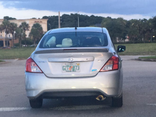 Jacksonville police are searching for this four-door 2016 Nissan Versa with Florida tag GZTB73. JSO