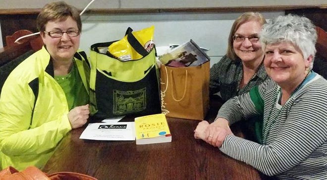 The Belding Beauties are pictured with the swag they won for being the winning team of the Ionia County Library Association's "The Rosie Project" Trivia Night. The event was held the evening of March 17 down at Steele Street Brewing in Ionia. Libraries in Ionia County are asking voters to support a millage Tuesday.