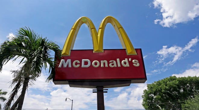 This Tuesday, June 28, 2016, photo shows a McDonald's sign in Miami. Already, the emergence of smaller rivals promising more wholesome alternatives has major restaurant chains scrambling to improve the image of their food. But some of the tweaks they’re making underscore how far they have to go in changing perceptions. Convincing people it serves wholesome food is particularly important for McDonald’s, which has long courted families with its Happy Meals and Ronald McDonald mascot. (AP Photo/Alan Diaz)