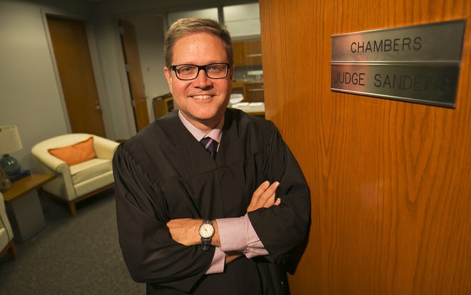 Judge Gary L. Sanders recently became the judge for dependency court. He started on July 18th, 2016. He posed for a portrait Friday afternoon, July 29, 2016 near his chambers in the Marion County Judicial Center. (Doug Engle/Ocala Star-Banner)2016