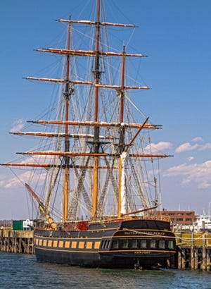 The 200-foot, three-masted sailing school vessel, the Oliver Hazard Perry, will visit Portsmouth as part of the Sail Portsmouth 2016 festival.

Courtesy photo