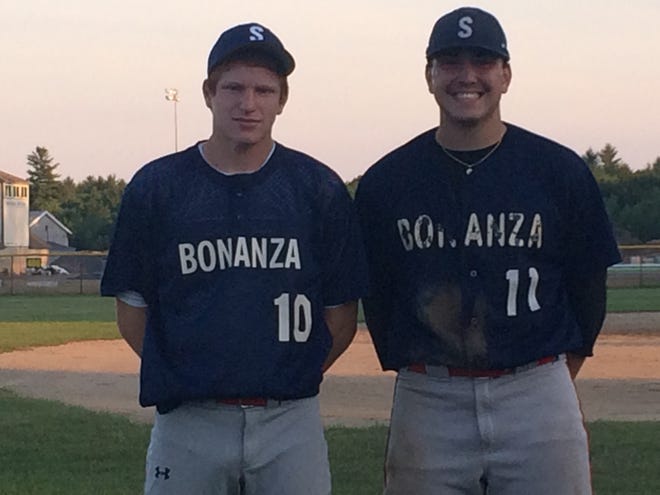 Brad Bouchard, left, and Frankie Veino will be captains of Sanford High's baseball team next spring. COURTESY PHOTO