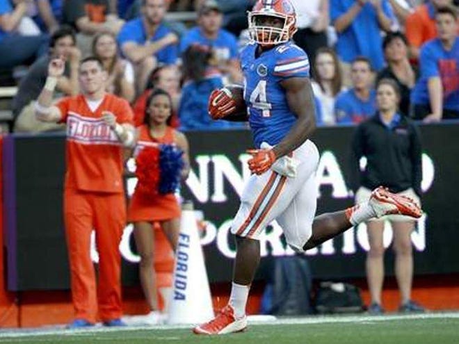 Florida's Mark Thompson is among three Gators running backs vying for playing time.