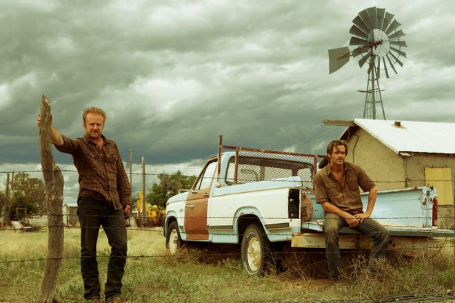 Tanner (Ben Foster) and Toby (Chris Pine) think about their next bank robbery in “Hell or High Water.” (Film 44)