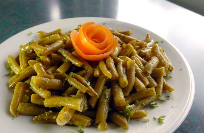 String Bean Salad is a favorite on the menu at Angelo's on Federal Hill in Providence. Providence Journal, files/Bill Murphy