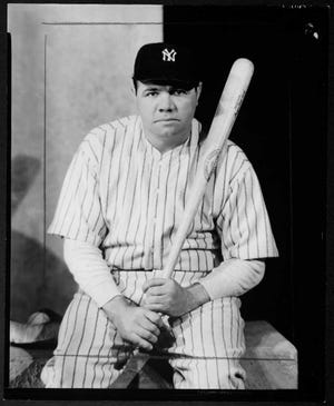 ** ADVANCE FOR WEEKEND, MAY 12-15 **In this photo provided by the George Eastman House, a 1945 photo of Babe Ruth taken by photographer Nickolas Muray is shown. The photo was a gift to the Eastman House from Mrs. Nickolas Muray. The photo, along with other treasured pictures, are usually secreted along with 400,000 others in climate-controlled vaults at George Eastman House, the world's oldest photography museum. Next spring, they will be gathered up for a two-year tour of the nation's hinterland. (AP Photo/George Eastman House, Nickolas Muray)