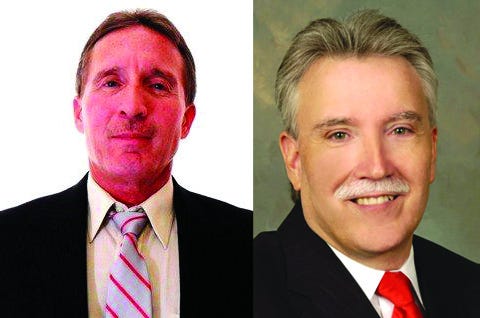 Greg LaPlante, left, and Dan Sowell are opponents in the 2016 Bay County property appraiser race.