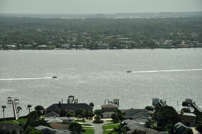 The view looking west over the Halifax River n Daytona Beach Shores. News-Journal/PETER BAUER