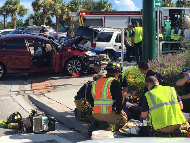 A multi-vehicle crash tied up traffic at Granada Boulevard and Beach Street on Wednesday morning, police said.