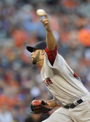 Red Sox starting pitcher David Price delivers a pitch in Baltimore. The Associated Press