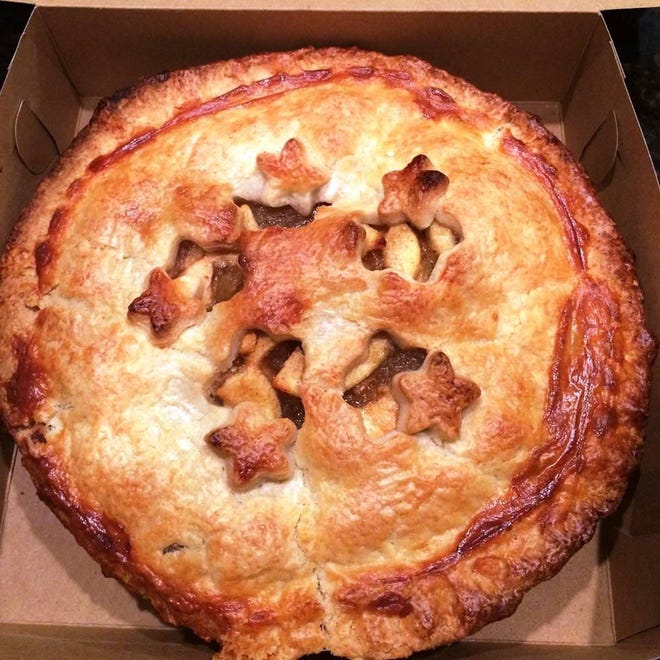 Rockabella's most popular pie is the Fireball Apple Pie, made with Fireball Whiskey. It always sells out, says owner Emily Kozel.