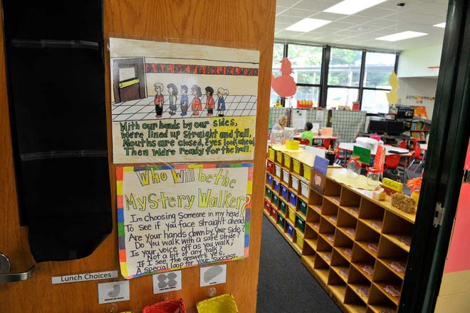 A Crookshank Elementary School classroom on Wednesday, the first day of the academic year. The St. Johns County School District reminded parents and students in its student progression plan that opting out of state-mandated testing could result in retention, especially for third-grade students who are required to pass the reading section of the Florida State Assessment.
