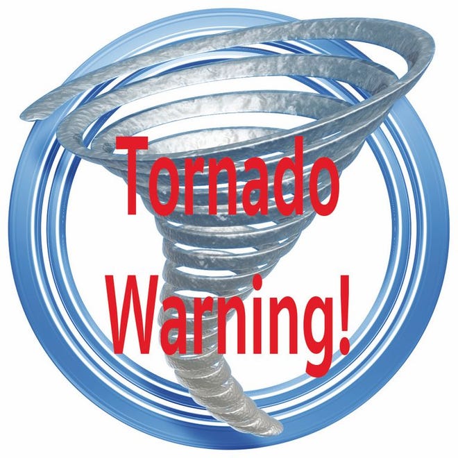 The national weather service in Grand Rapids has issued a tornado warning for North Central Ionia County and Eastern Montcalm County until 3:45 p.m.