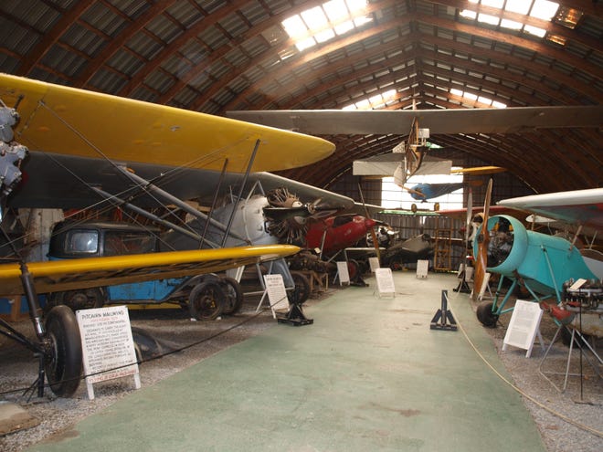 There are three hangars filled with numerous aircraft and vehicles. Each hangar is dedicated to an era. There is the Pioneer Hanger, the World War I Hangar and the Lindberg-Era Hangar. DONNA KESSLER/TIMES HERALD-RECORD